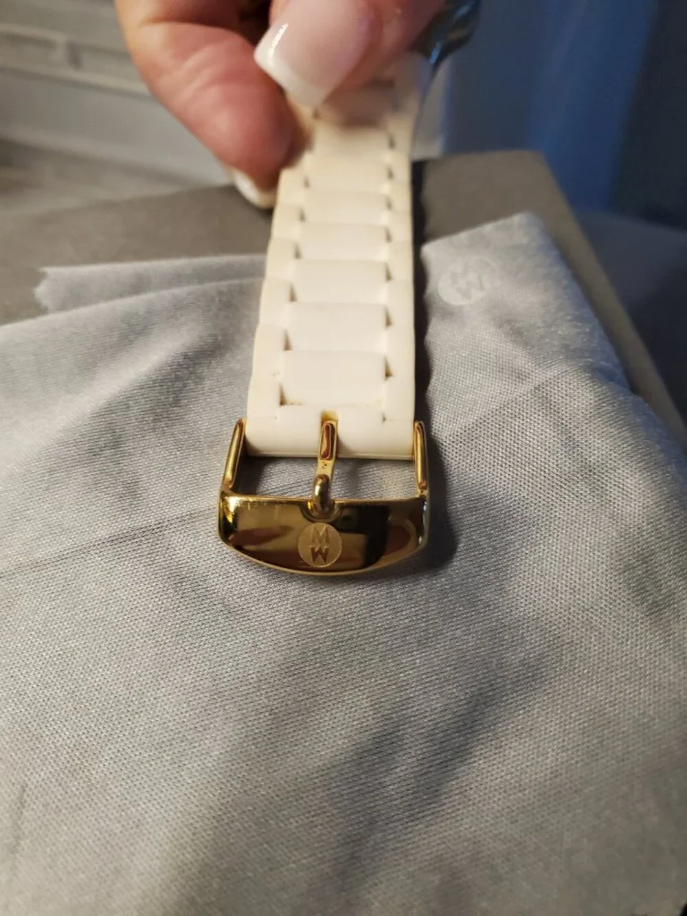Michele Gold Tahitian Jelly Bean Chronograph Watch